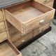Old oak cabinet with fifteen drawers