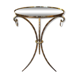 Jansen house style bronze bamboo pedestal table