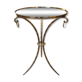 Guéridon bambou en bronze style maison Jansen