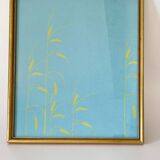 80s screen printing, gilded wood glass frame