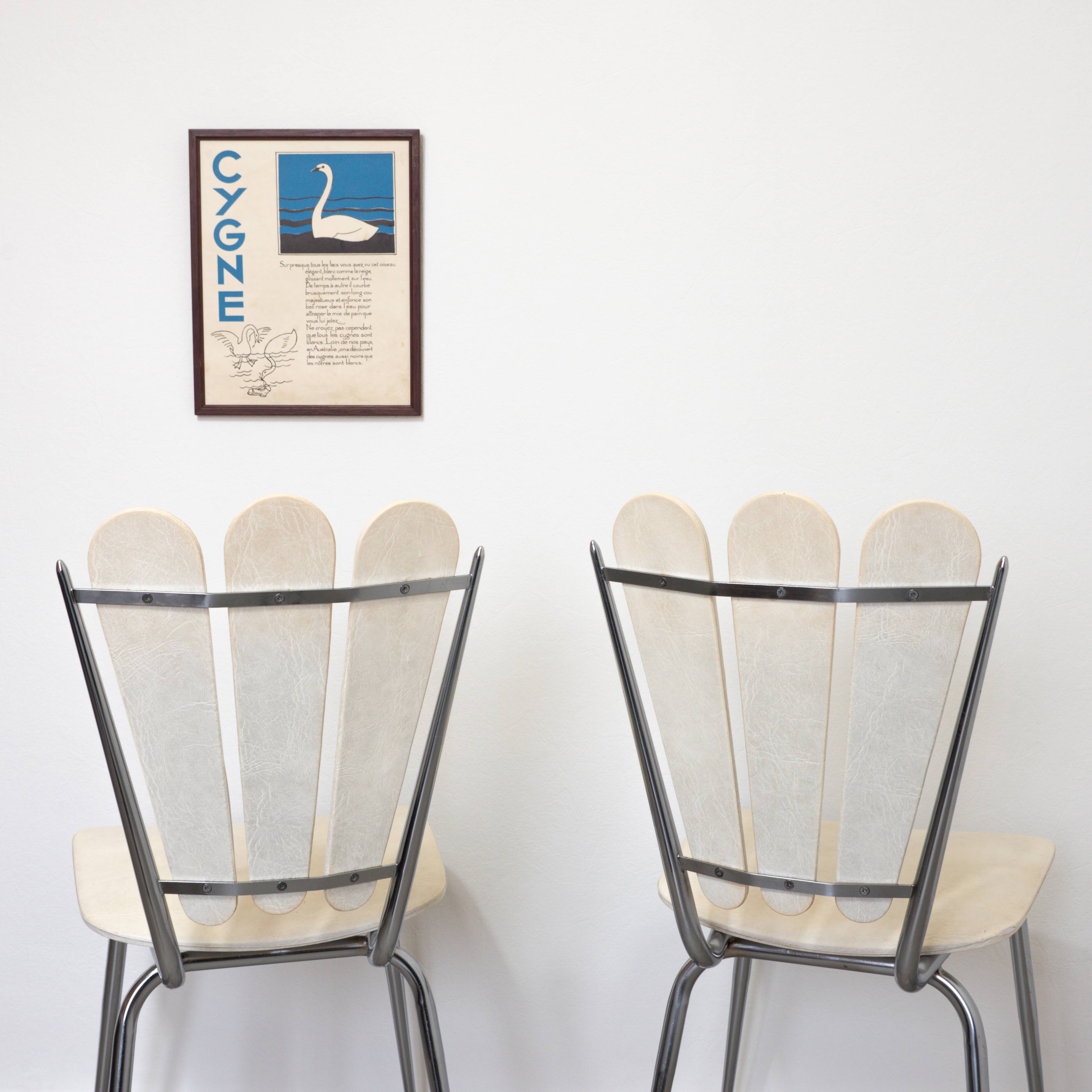 Pair of kitchen chairs Tubménager skaï