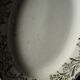 Plat ovale vert Mimosas Saint Amand