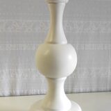 Pied de lampe XXL en bois tourné années 60/70