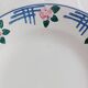 Set of 8 Saint-Amand flat plates, floral decoration