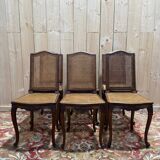 Set of 6 Louis XV style cane chairs
