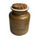 Pot en grès vintage avec bouchon en liège