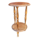 Pot holder, pedestal table, wood, vintage, 60s