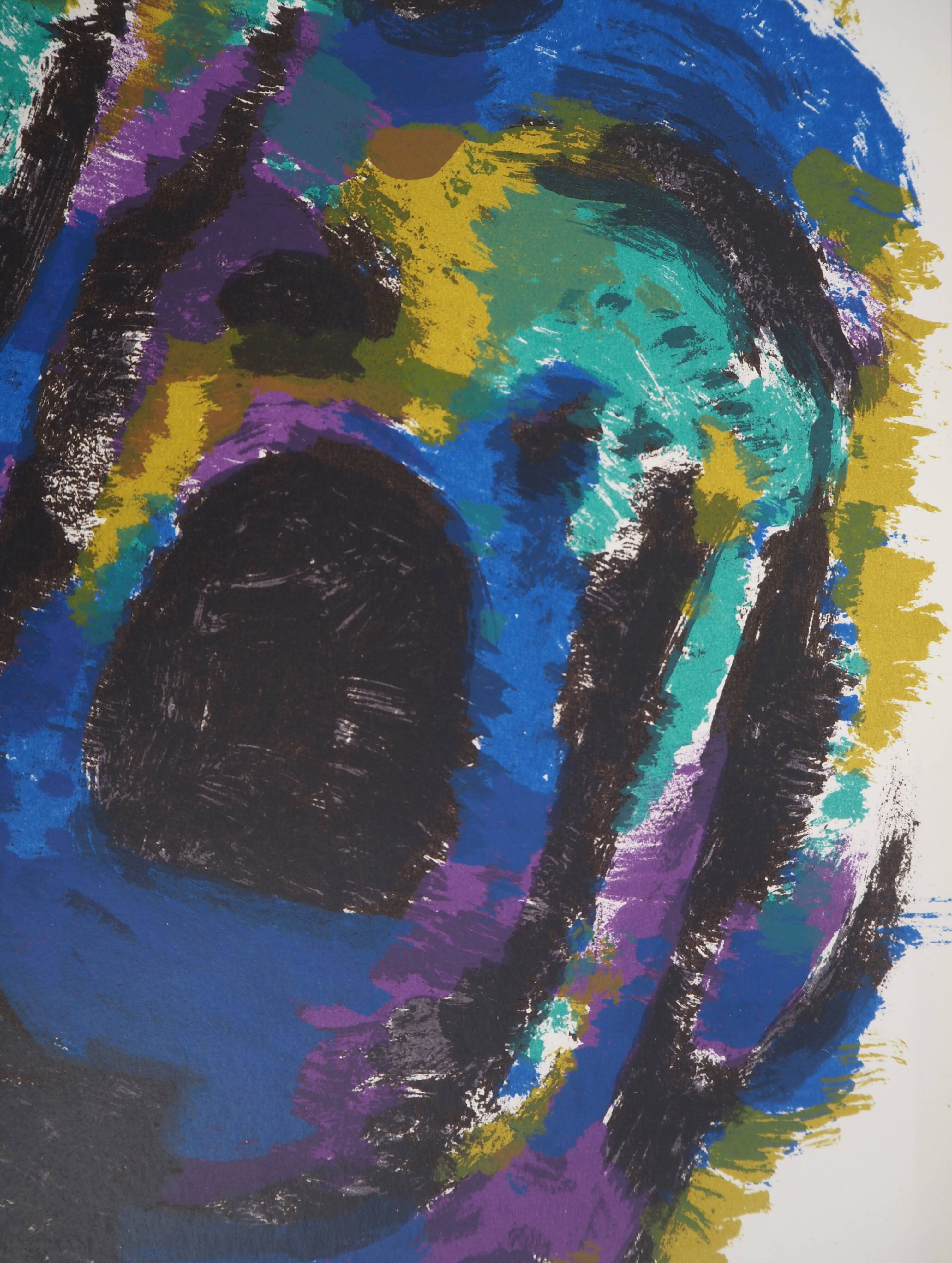 Alfred manessier: color composition - original lithograph