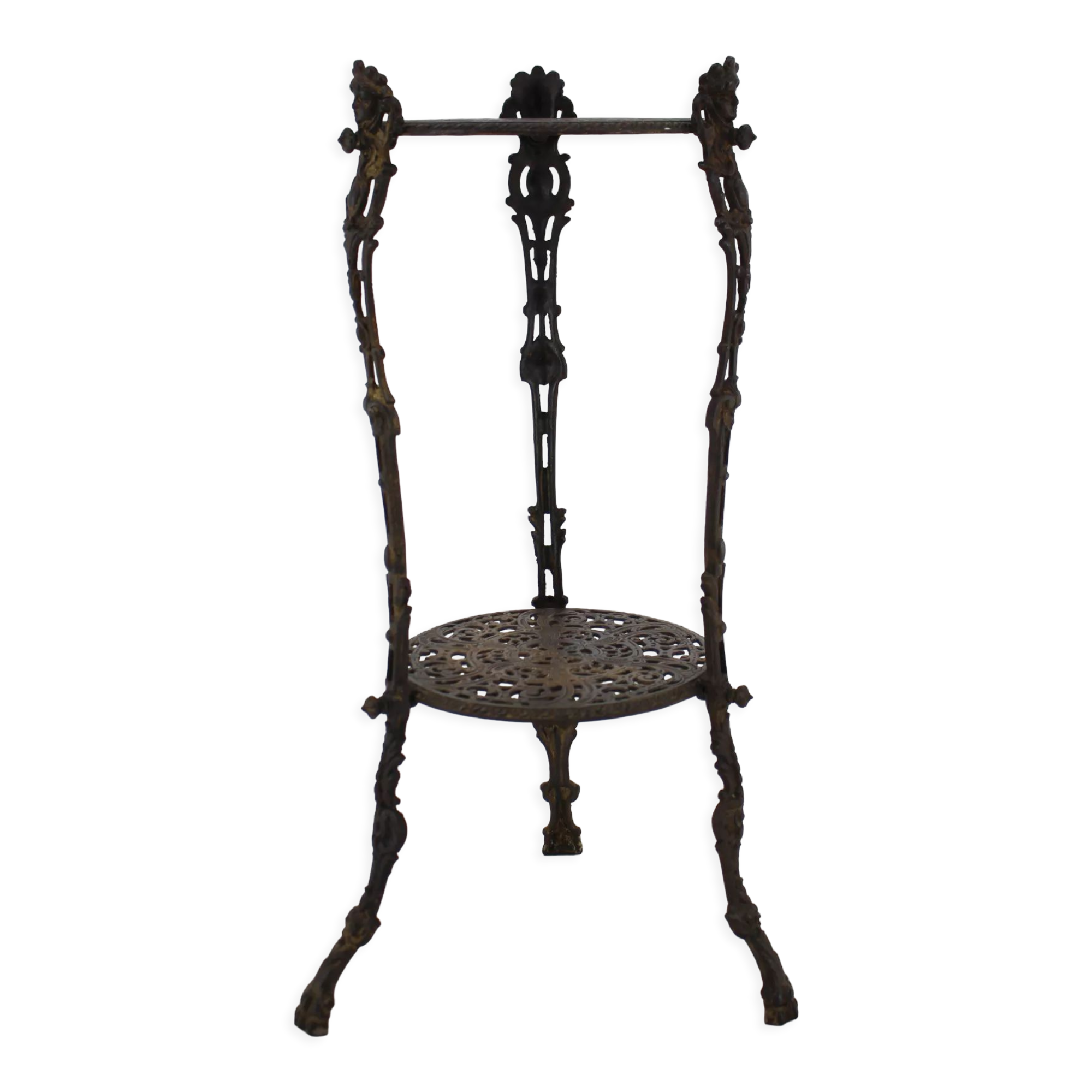 1950s Danish Iron Flower Stand or Side table