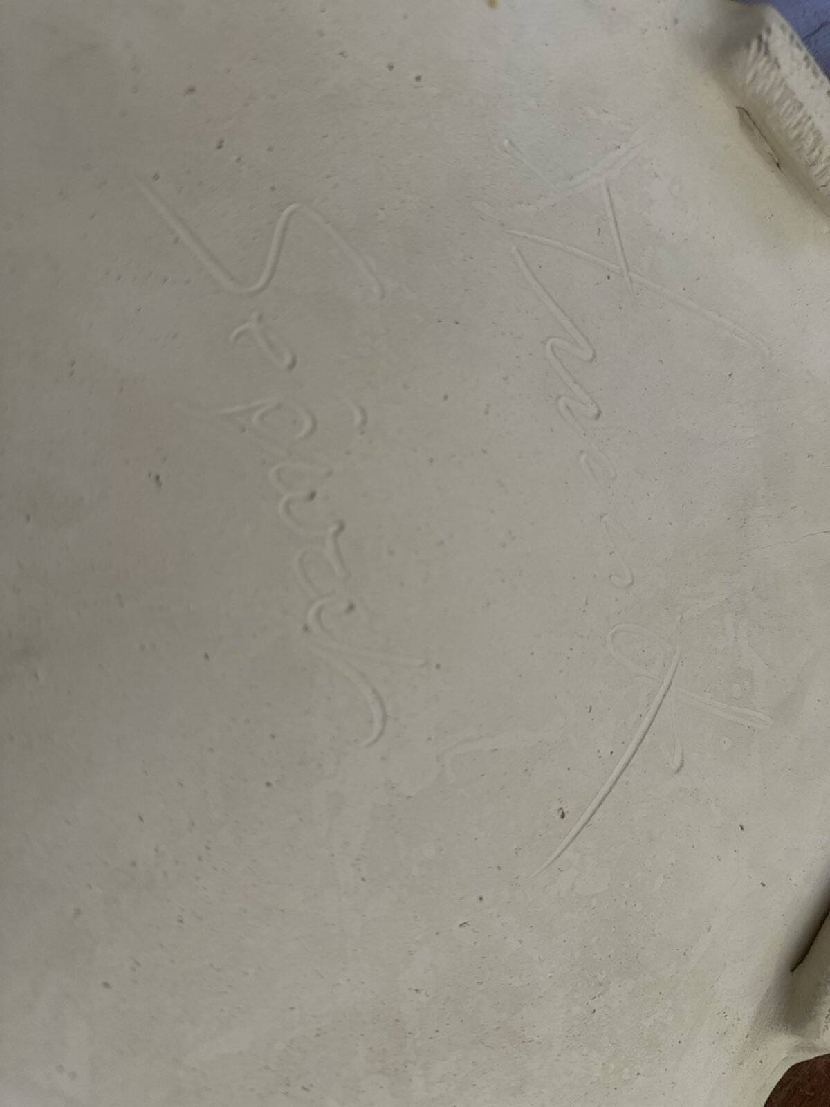 Large dessous de plat en céramique de Annick Séguret