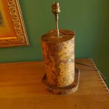 Vintage cork lamp from the 60s, 70's