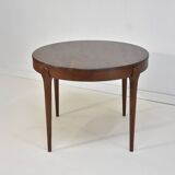 Vintage round Scandinavian table from the 60s, teak legs.