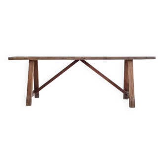 Banc de ferme ancien en bois