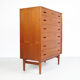 wider Danish chest of 6 drawers in teak by Omann Jun, 1960s