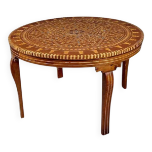 Grande Table à Thé - marqueterie