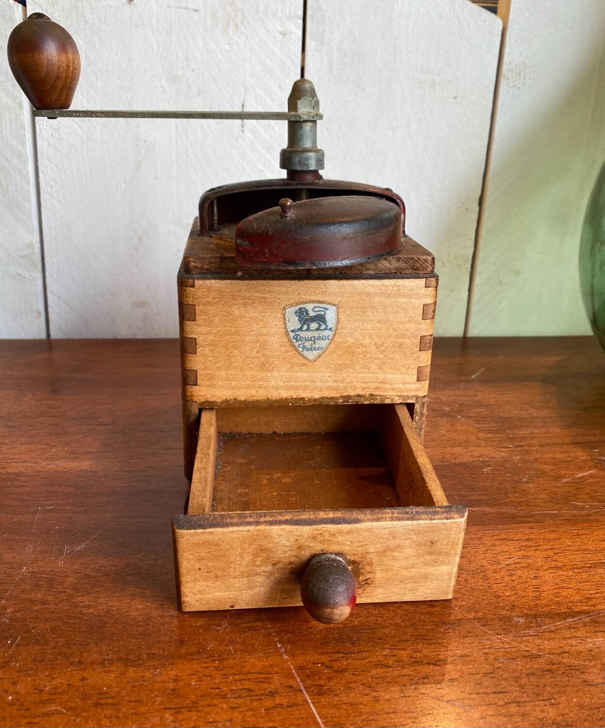 Vintage Peugeot brothers coffee grinder