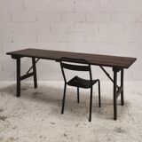 Antique folding solid wood table