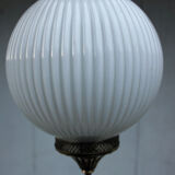 Italian brass and opaline hanging