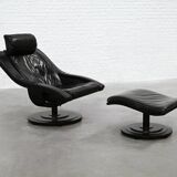 Swivel Lounge Chair and Ottoman by Takashi Okamura for Nelo Möbel Sweden