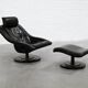 Swivel Lounge Chair and Ottoman by Takashi Okamura for Nelo Möbel Sweden