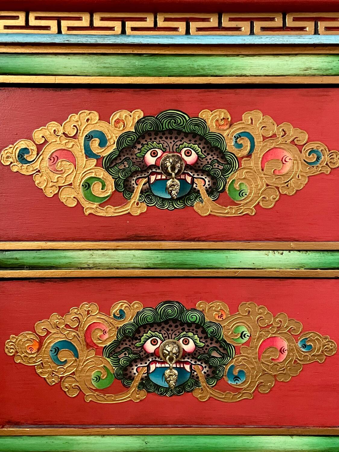 Hand painted Chinese chest of drawers