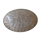 Oval top in mother-of-pearl and brass