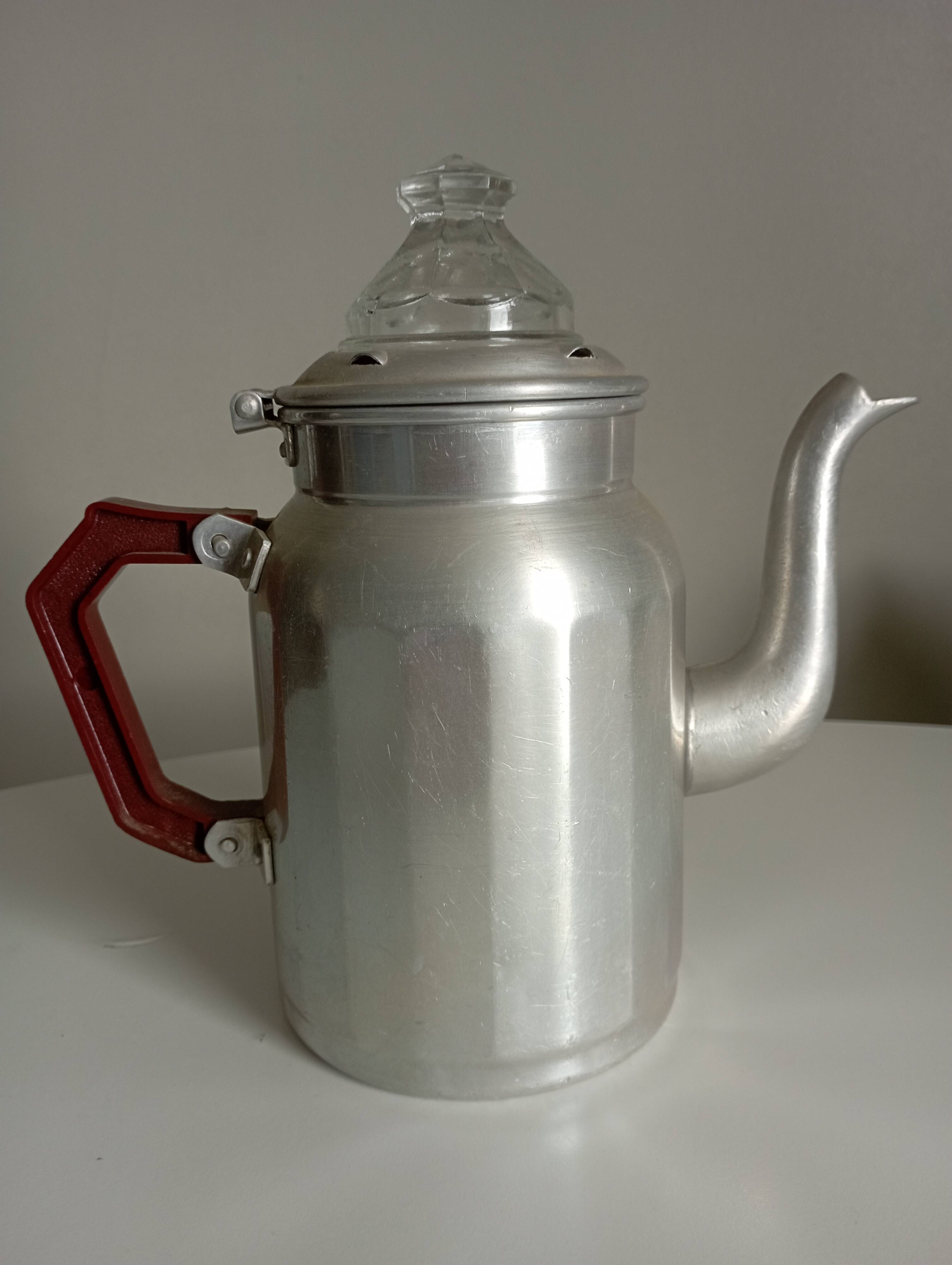 Vintage aluminium coffee pot