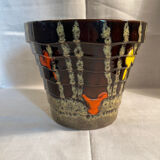 Cache pot ondulé Poët Laval année 50 vintage