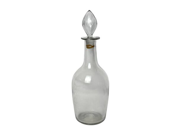 Arts de la table, grande bouteille carafe avec bouchon XIXème