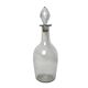 Tableware, large bottle carafe with stopper from the 19th century.