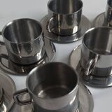 Set of 6 large coffee cups
