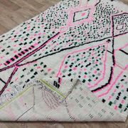 Handmade wool Berber rug 300x190 cm