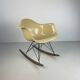 Eames Herman Miller 1950s RAR rocking chair in parchment
