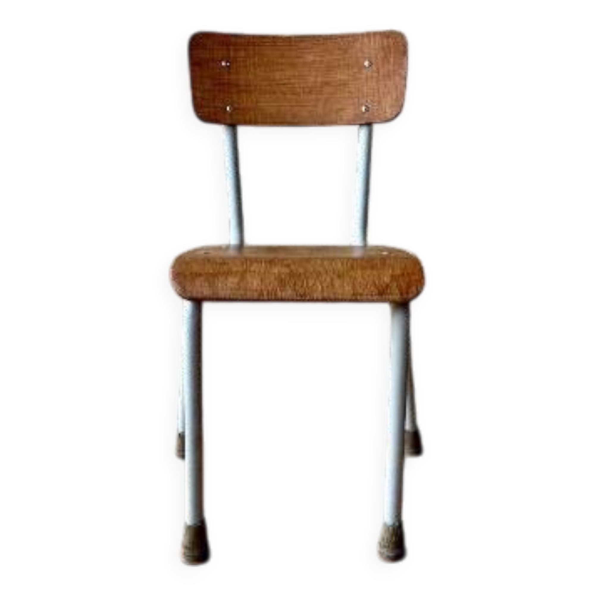 Vintage children's chair in wood and metal from the 50s/60s