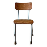 Vintage children's chair in wood and metal from the 50s/60s