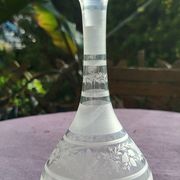 19th century muslin glass carafe