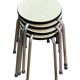 Vintage stackable stools Formica beige 1960