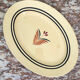 Oval plate from Gien pottery, model Odile.