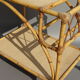 Trolling trolley served in rattan