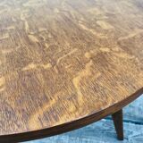 Vintage table 1950 feet compass oak