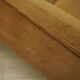 Brown velvet sofa, Italian design, 1970s, manufacturer: Dall'Oca