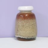 Brown speckled West Germany vase