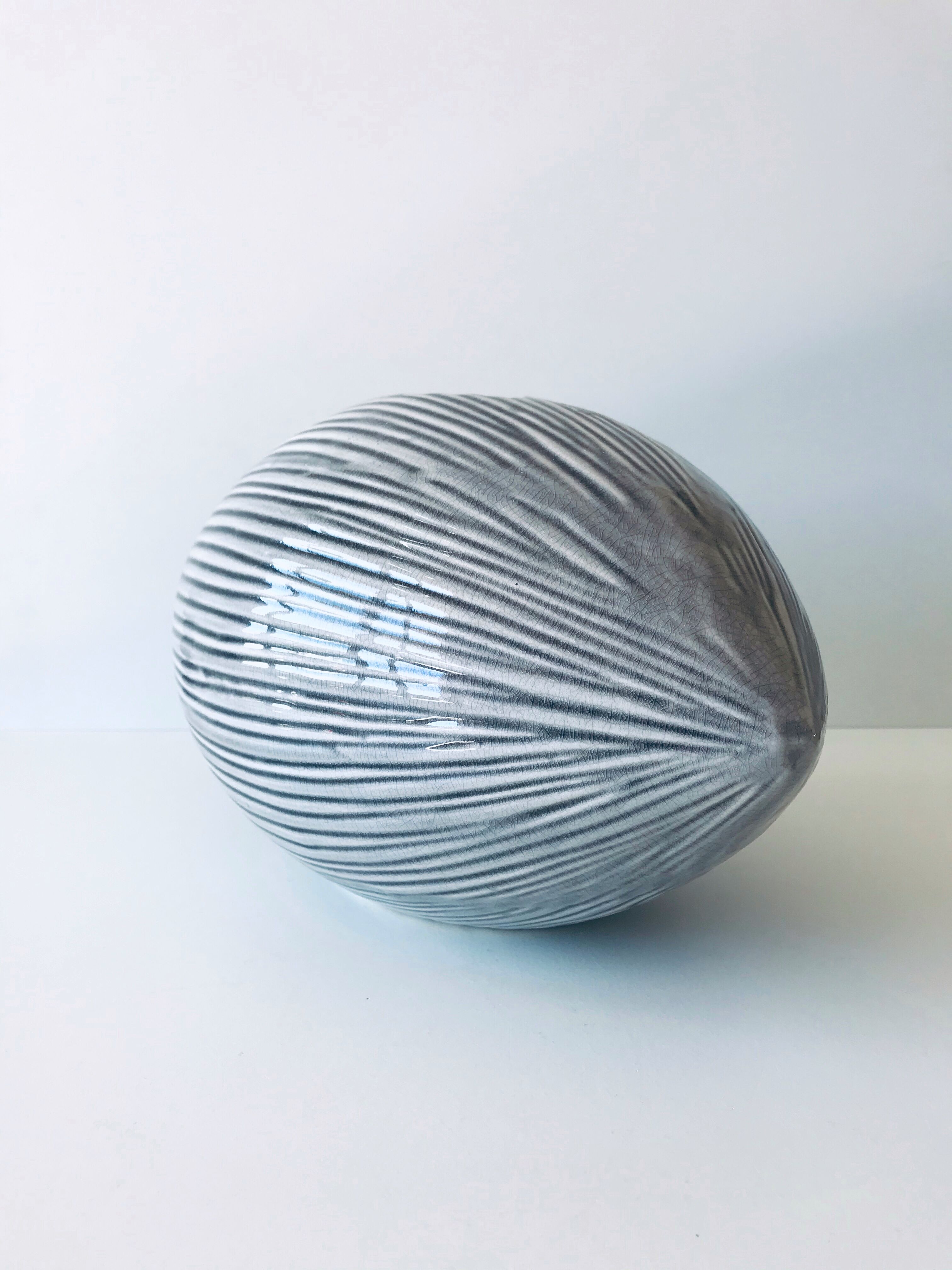 Oval contemporary vase