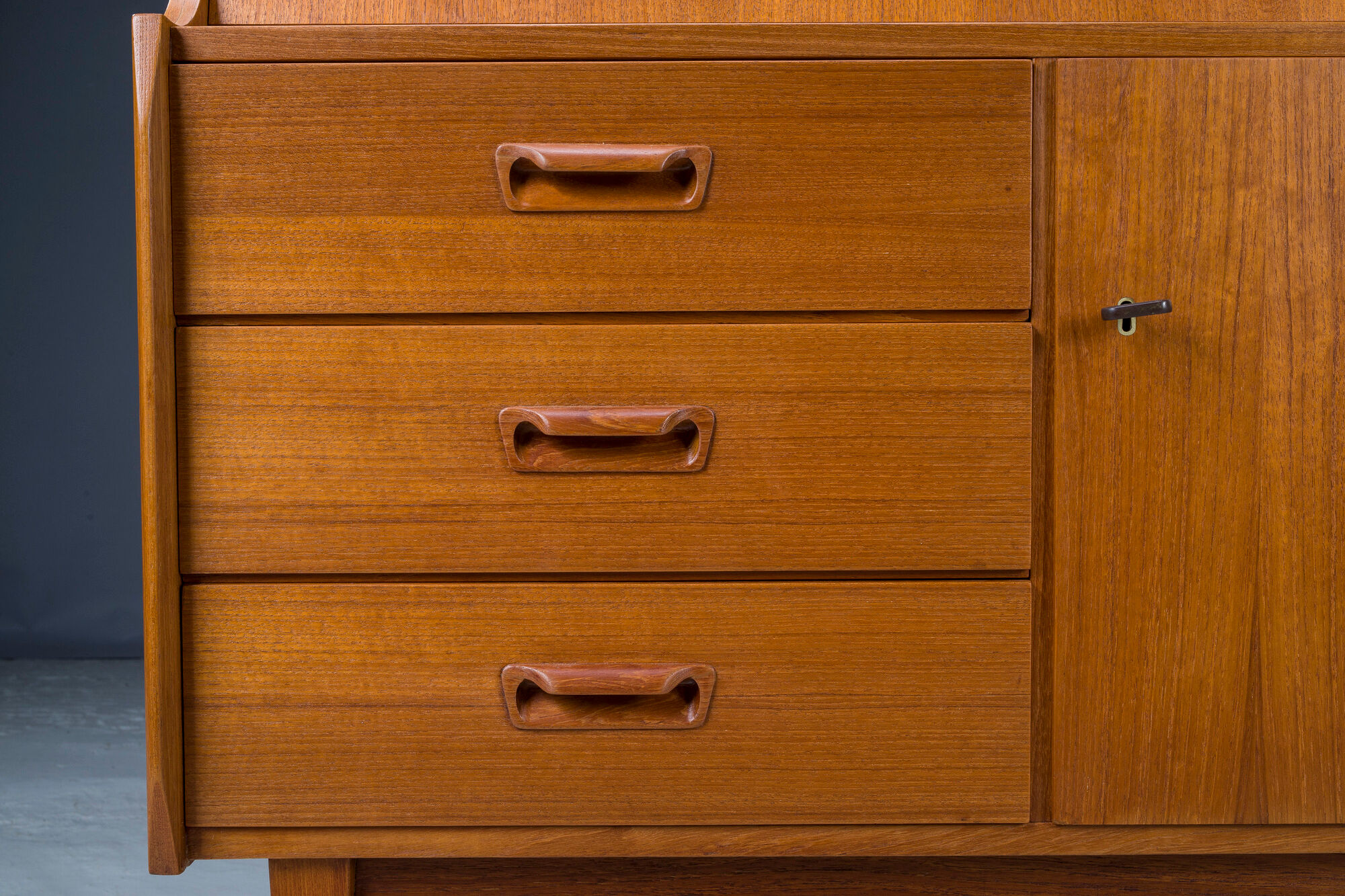 Mid-Century Danish Bureau Teak Secretary, 1960s