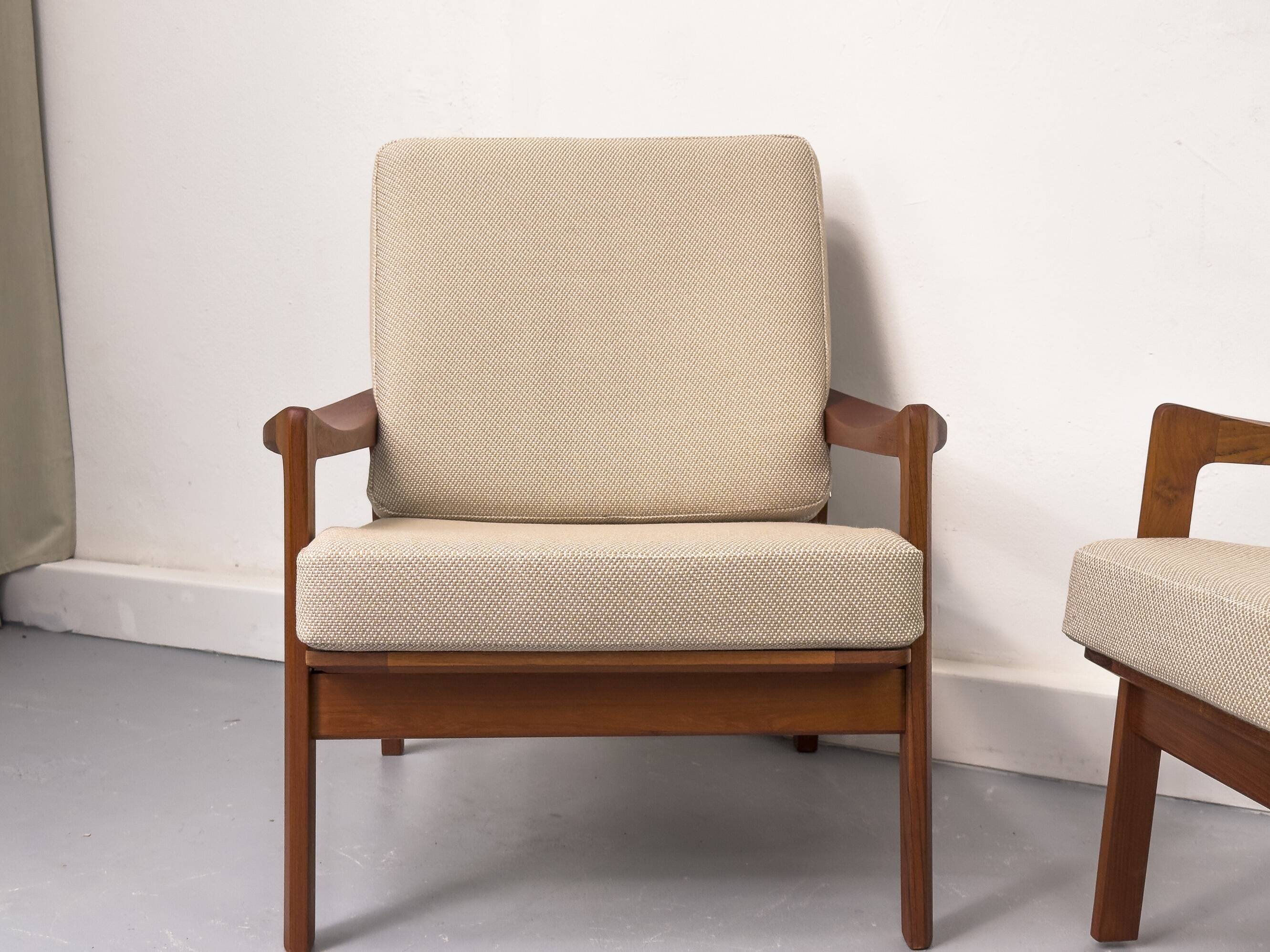 Fauteuils de Tove & Edvard Kindt Larsen pour Gustav Bahus