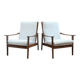 2 fauteuils scandinaves retapissés