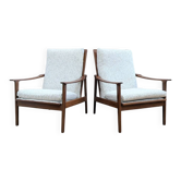 2 fauteuils scandinaves retapissés