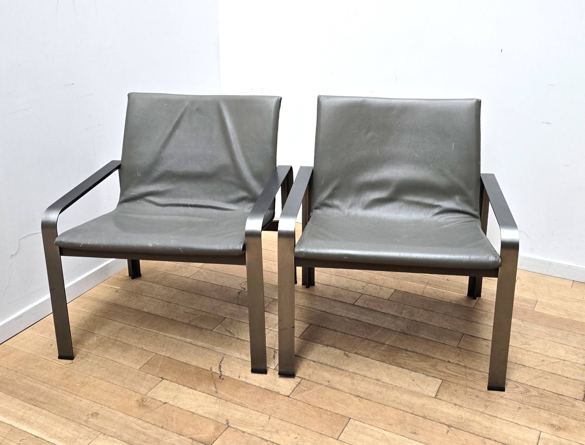 Pair of Lounge Chairs, J. Toussaint