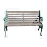 Garden cast iron bench with wooden slats