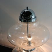 Lampe de table en verre design des années 60 italienne